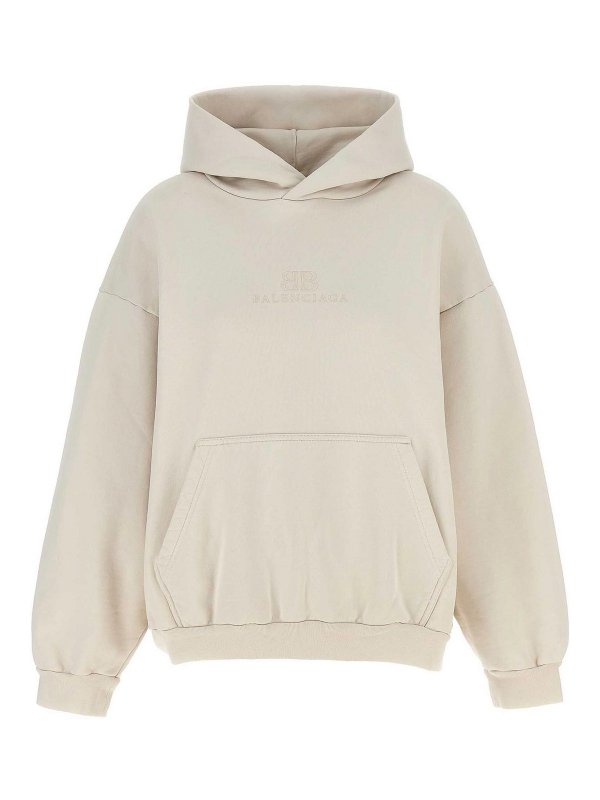 BALENCIAGA: Sudaderas y suéteres - Sudadera - Gris
