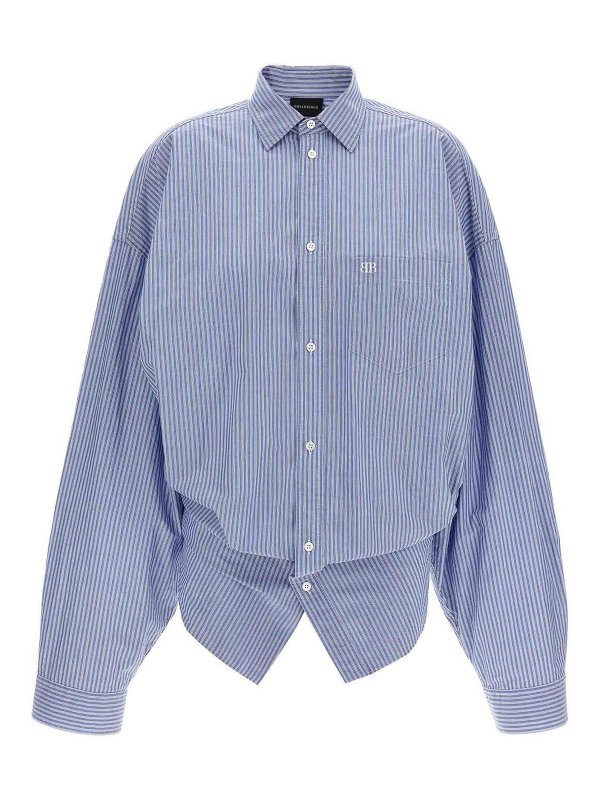 BALENCIAGA: Hemden - Hemd - Hellblau