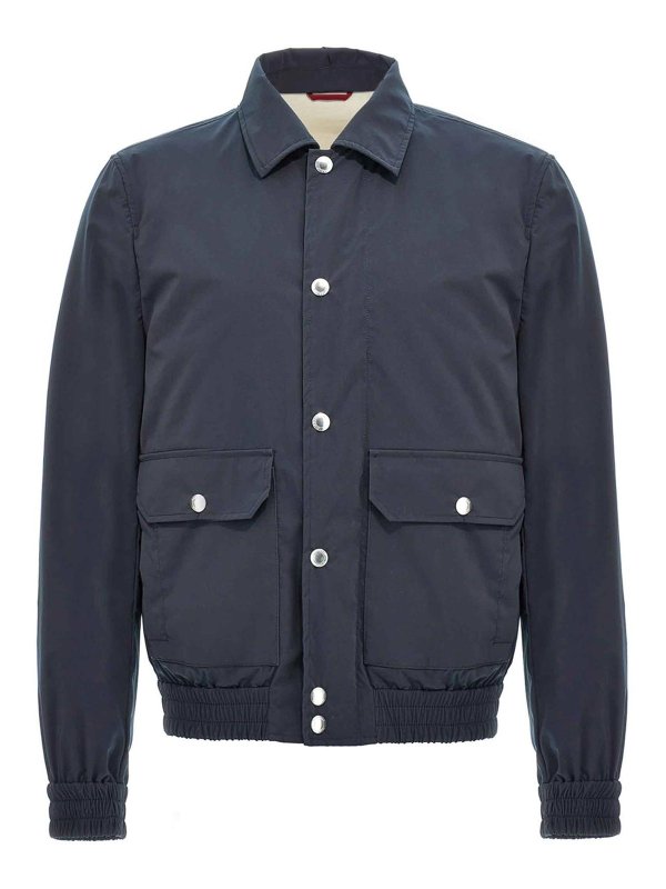 BRUNELLO CUCINELLI: Vestes de costume - Blazer - Bleu