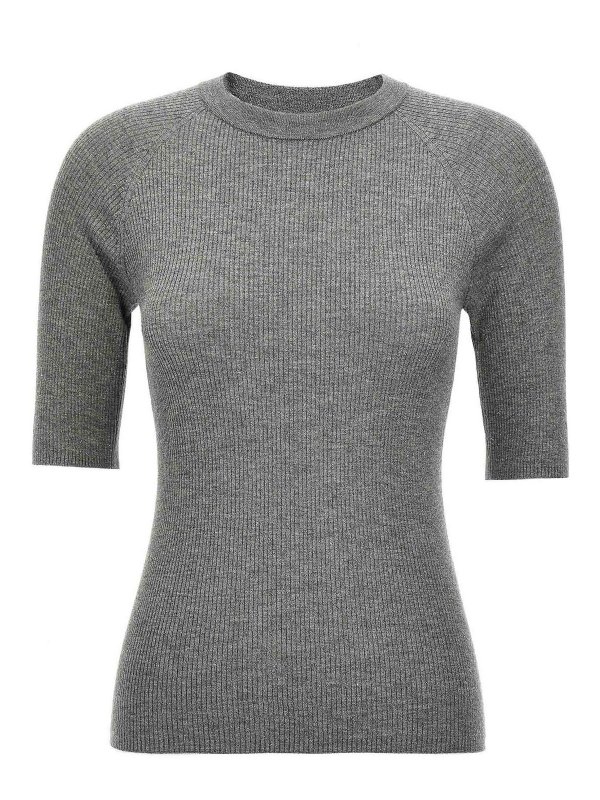 BRUNELLO CUCINELLI: crew necks - Lurex Ribbed Sweater