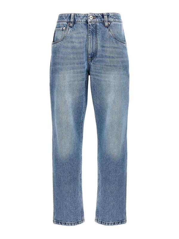 BRUNELLO CUCINELLI: Bootcut - Bootcut Jeans - Blau