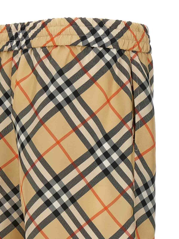 Check Silk Bermuda Shorts shop online: BURBERRY