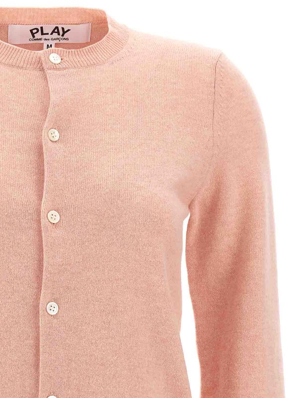 The Best Shops Comme des Garçons Play: Cardigans - Cardigan - Nude