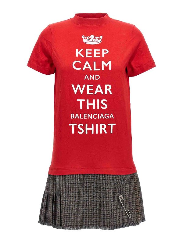 BALENCIAGA: ショートドレス - ショートドレス - マルチカラー