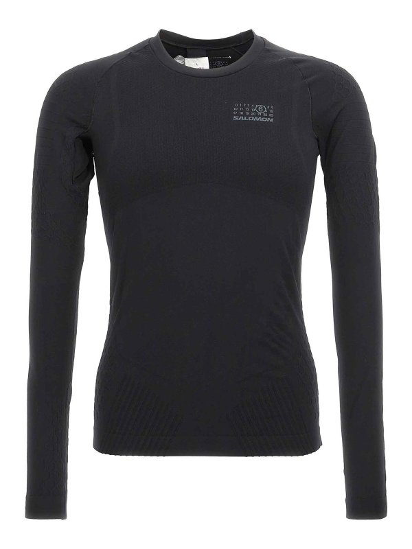 MM6 MAISON MARGIELA: クルーネック - クルーネック - 黒