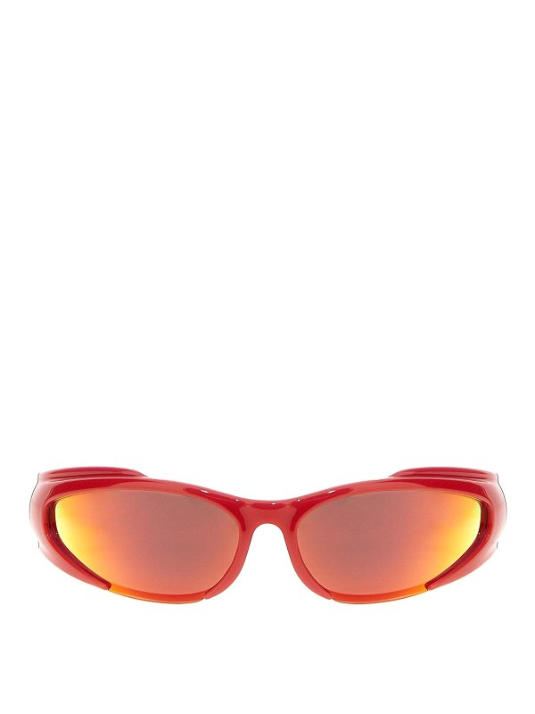 BALENCIAGA: サングラス - サングラス - 赤