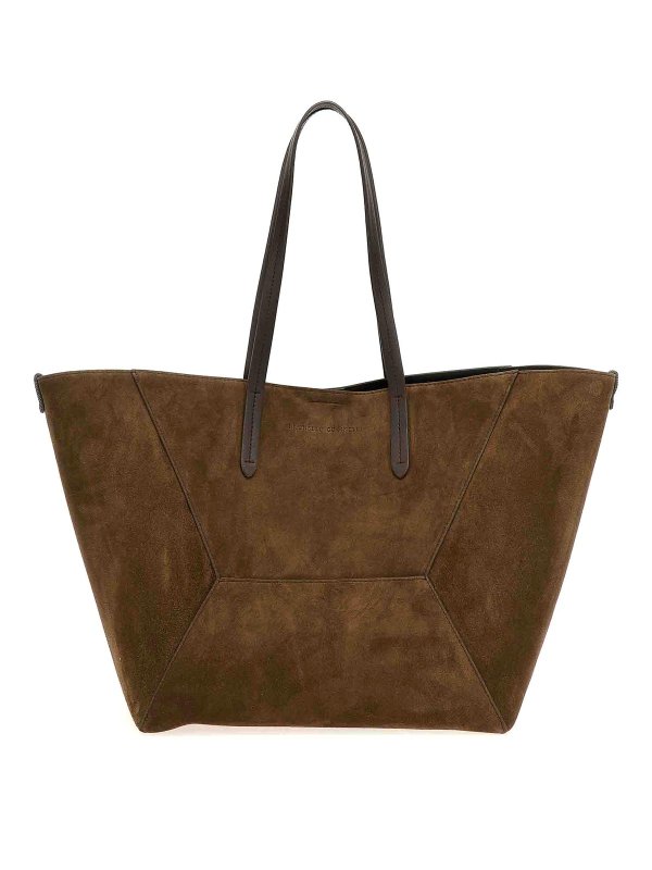 BRUNELLO CUCINELLI: クロスボディバッグ - クロスボディバッグ - ブラウン