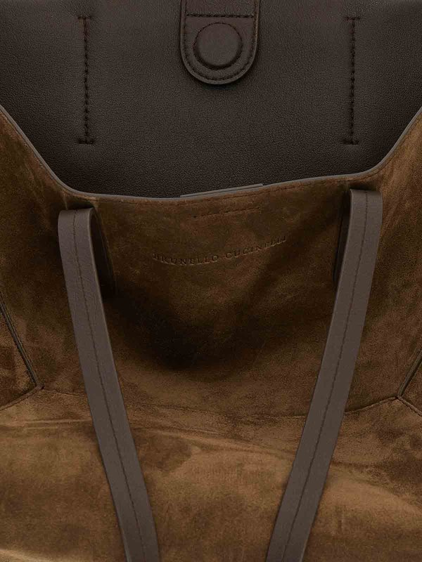 クロスボディバッグ - ブラウン shop online: BRUNELLO CUCINELLI