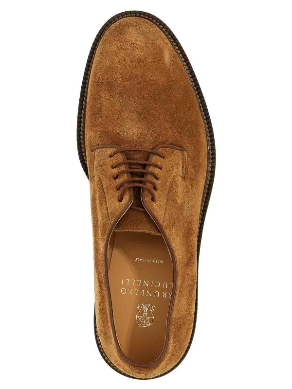 Suede Derby shop online: BRUNELLO CUCINELLI