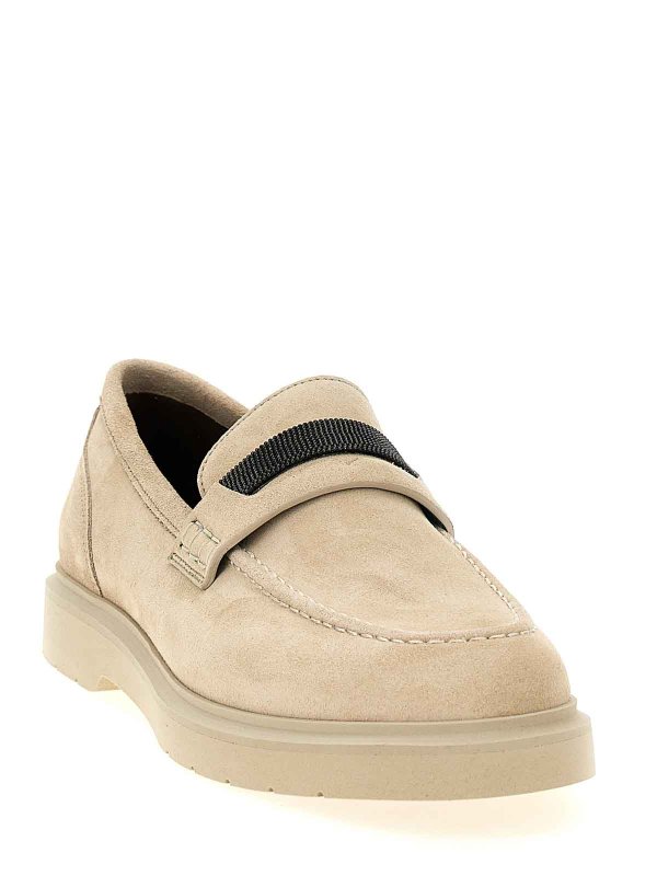 BRUNELLO CUCINELLI: Mokassins und Slippers online - Mokassins - Beige
