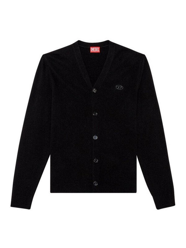 DIESEL: U-Boot-Ausschnitt - U-Boot-Pullover - Schwarz