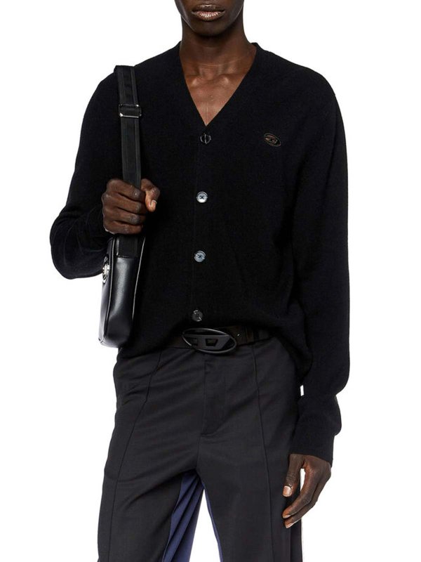 DIESEL: U-Boot-Ausschnitt online - U-Boot-Pullover - Schwarz