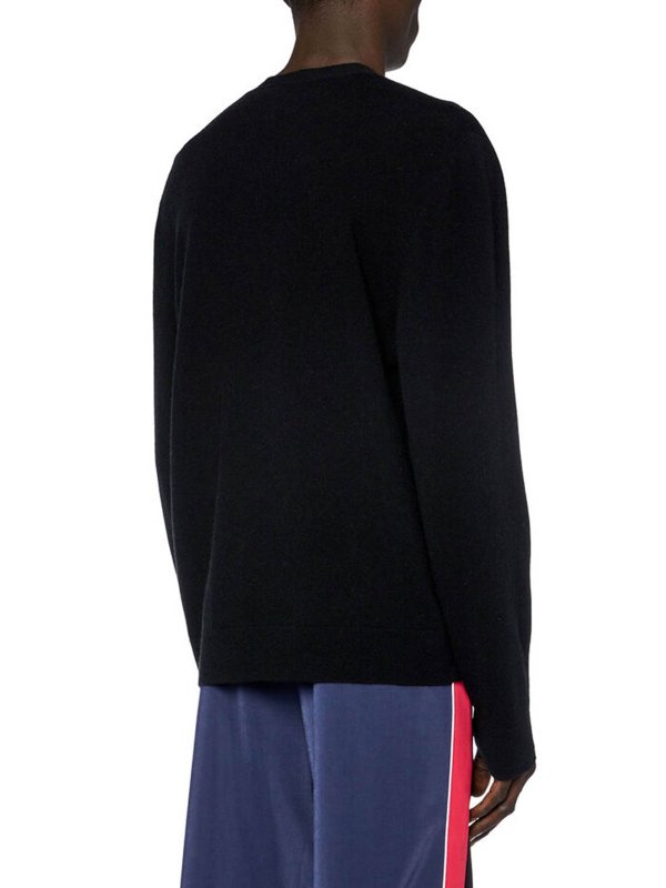 The Best Shops DIESEL: U-Boot-Ausschnitt - U-Boot-Pullover - Schwarz