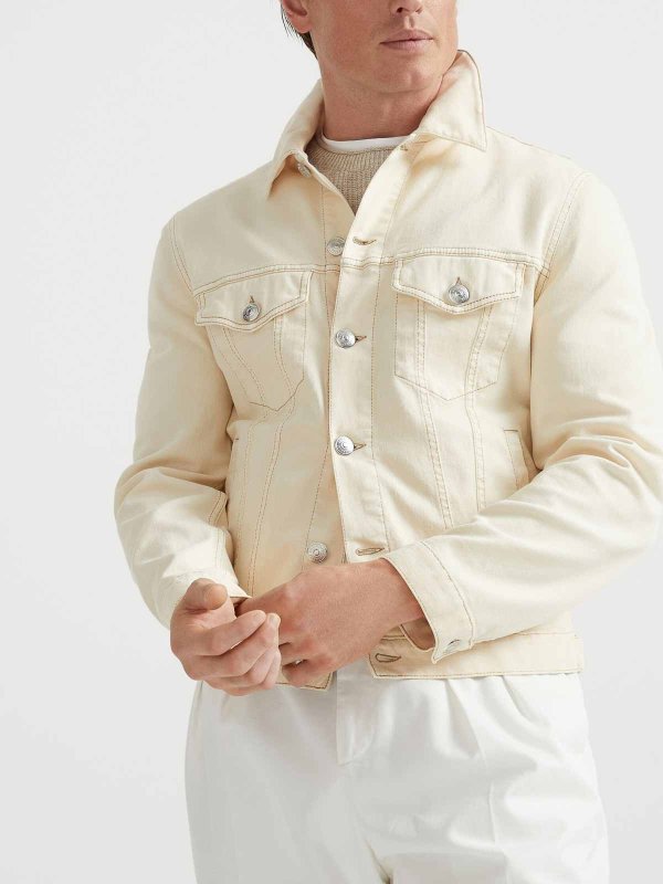 The Best Shops BRUNELLO CUCINELLI: Chaquetas casual - Chaqueta Casual - Crema