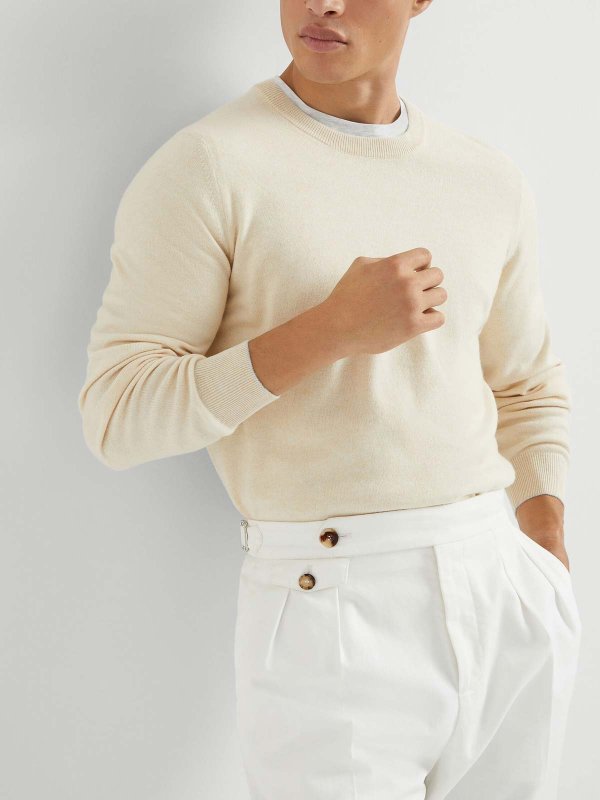 The Best Shops BRUNELLO CUCINELLI: Suéter Cuello Redondo - Marrón