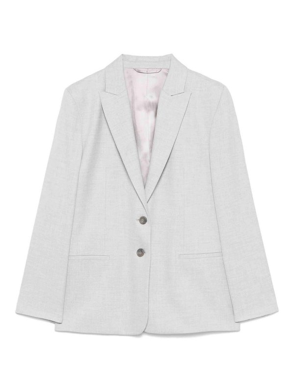 CALVIN KLEIN: blazers - Melange Flannel Blazer