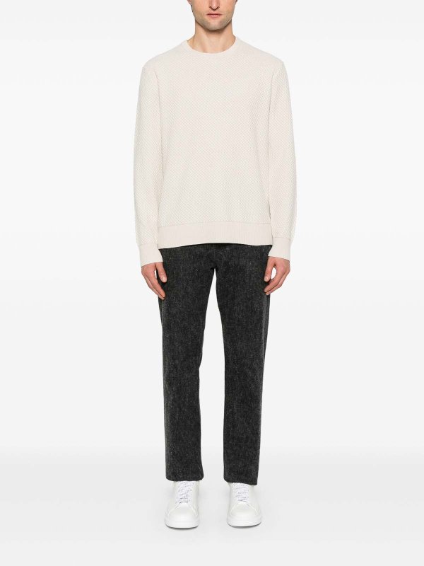 CALVIN KLEIN: Strickpullover mit Rundhalsausschnitt online - Rundhalspullover - Schwarz