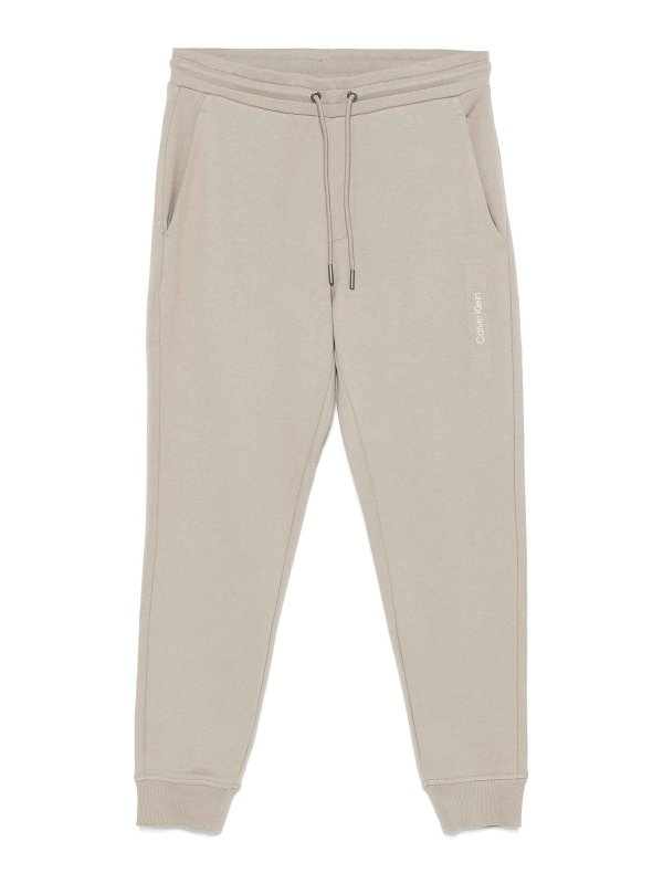 CALVIN KLEIN: tracksuit bottoms - Structured Embroidery Sweatpants