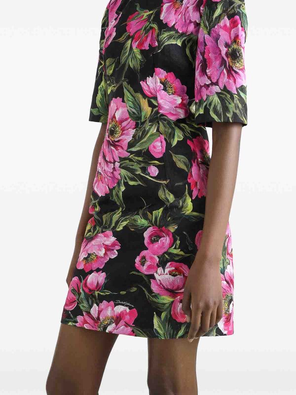 Robe Au Genou - Fuchsia shop online: DOLCE & GABBANA