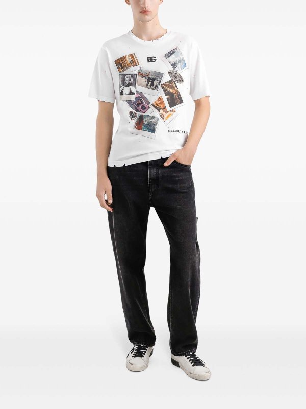 DOLCE & GABBANA: Camisetas online - Camiseta - Blanco