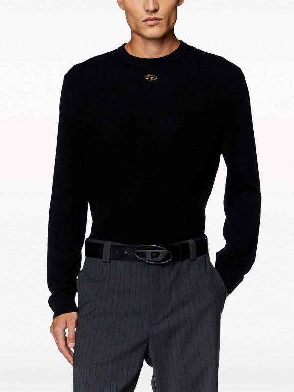 The Best Shops DIESEL: Escotes barcos - Suéter Con Escote Barco - Negro