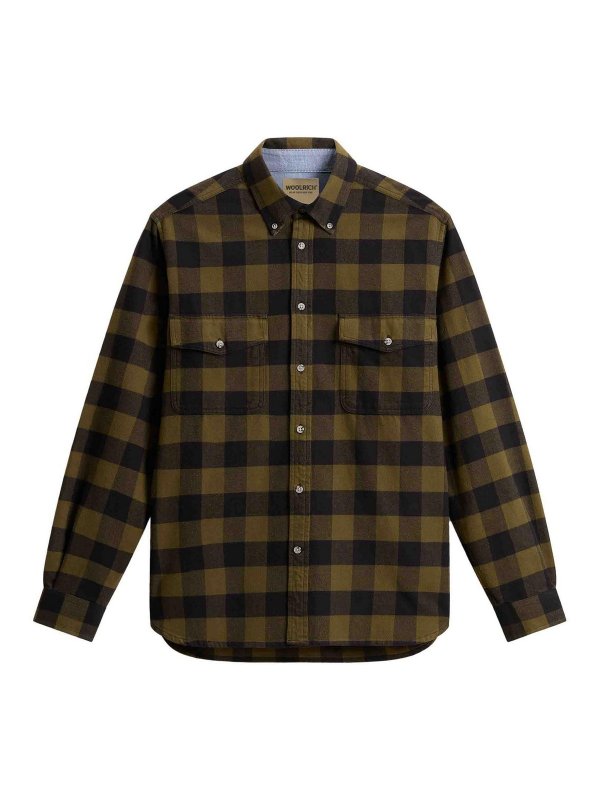 WOOLRICH: Chemises - Chemise - Vert