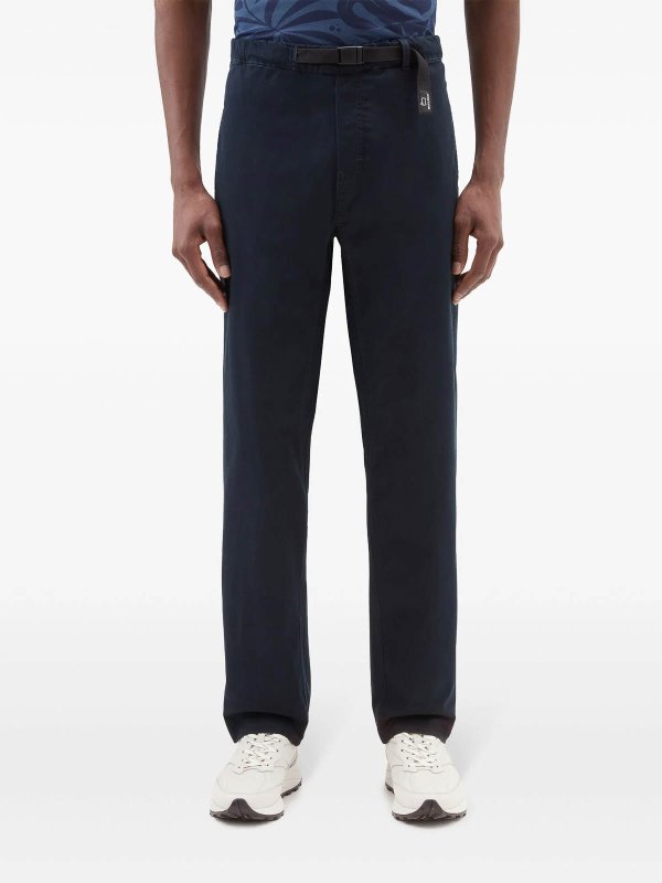 The Best Shops WOOLRICH: カジュアルトラウザー - カジュアルパンツ - ブルー