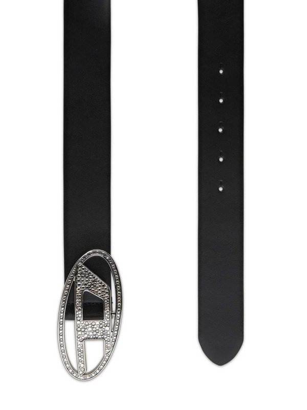 DIESEL: belts online - Oval D Logo B-1Dr Strass