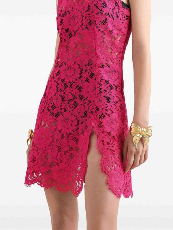 DOLCE & GABBANA: cocktail dresses online - Lace Mini Dresslace Mini Dress