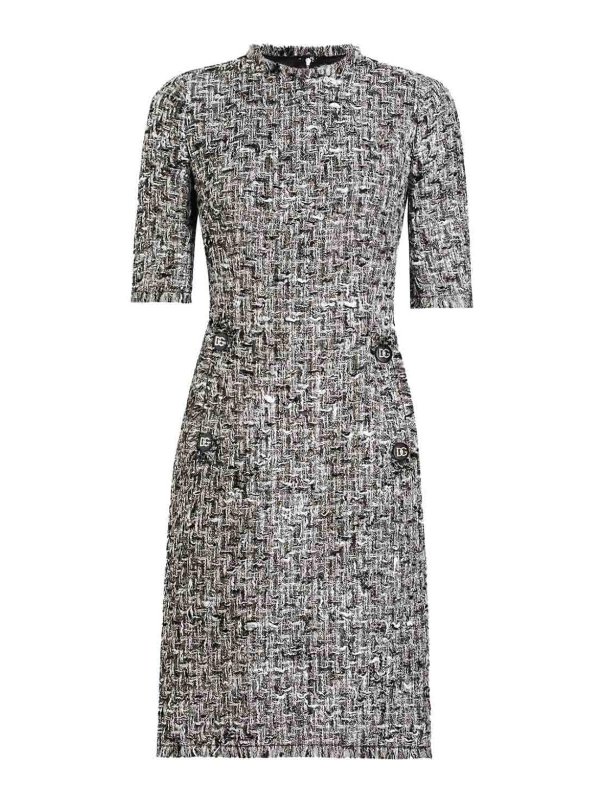 DOLCE & GABBANA: knee length dresses - Abito Tweed