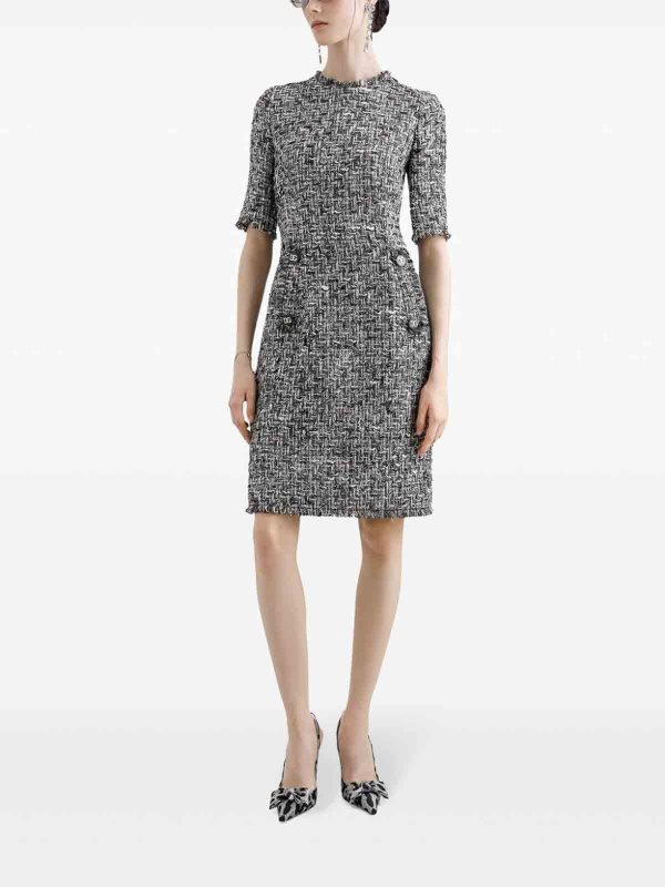 DOLCE & GABBANA: knee length dresses online - Abito Tweed