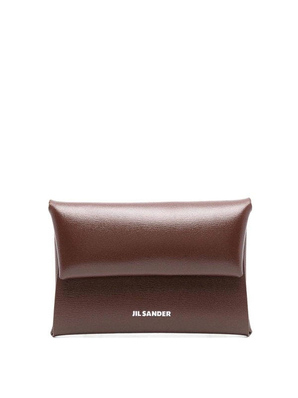 JIL SANDER: Portemonnaies und Geldbörsen - Portemonnaie - Braun