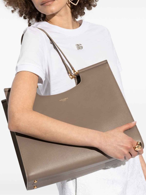 The Best Shops DOLCE & GABBANA: Handtaschen - Shopper - Grau