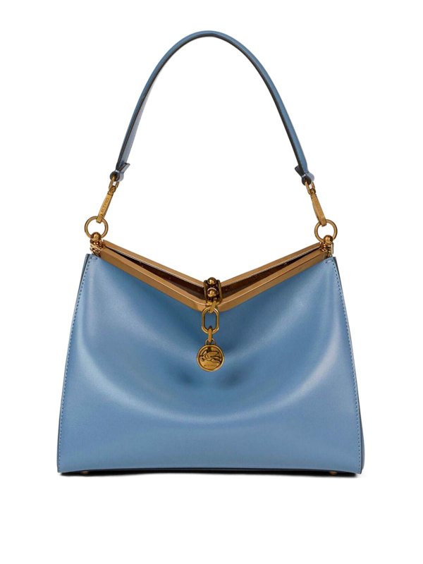 ETRO: Schultertaschen - Schultertasche - Hellblau