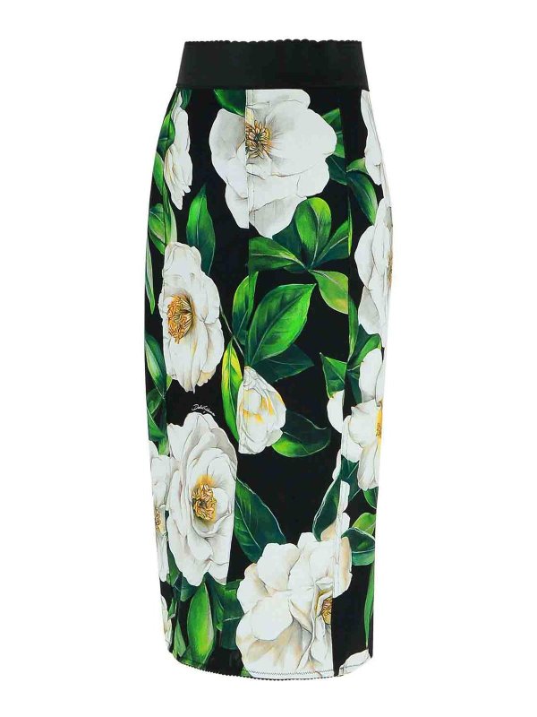 The Best Shops DOLCE & GABBANA: Knielange und Midi Röcke - Midirock - Schwarz