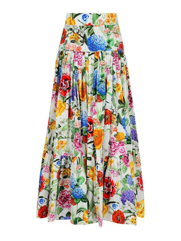 DOLCE & GABBANA: Knielange und Midi Röcke online - Midirock - Bunt