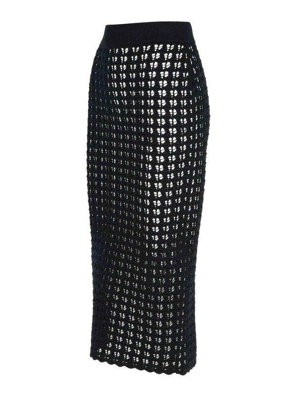 The Best Shops DOLCE & GABBANA: Knielange und Midi Röcke - Midirock - Schwarz