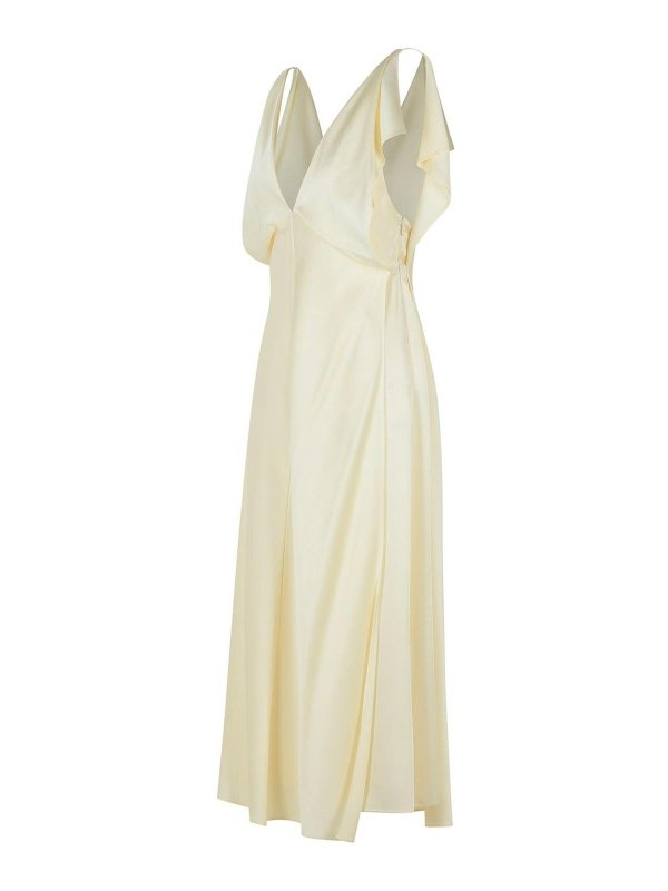 The Best Shops JIL SANDER: Maxi robe - Maxi Robe - Blanc