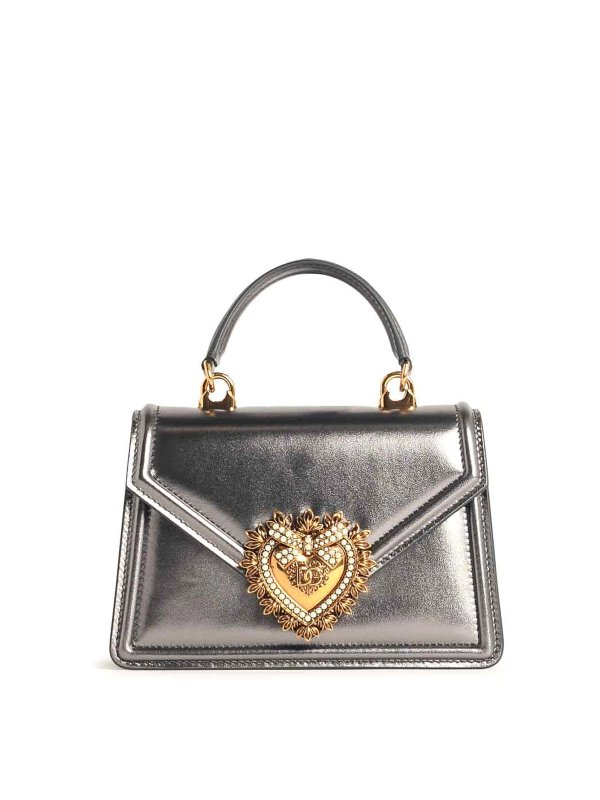 DOLCE & GABBANA: クロスボディバッグ - クロスボディバッグ - 銀