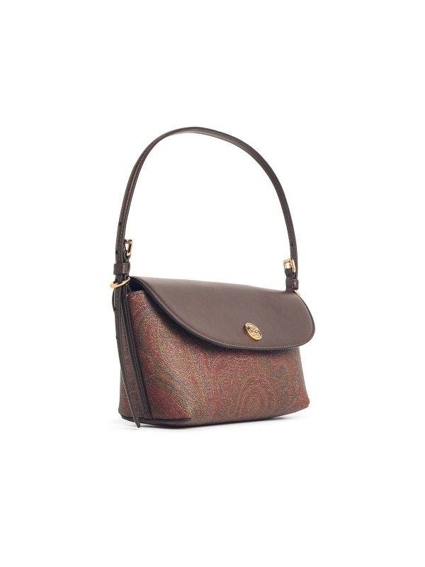 ETRO: cross body bags online - Barchetta Brown Cotton Blend Bag