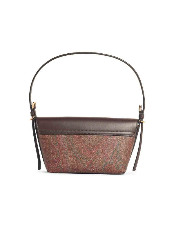 The Best Shops ETRO: cross body bags - Barchetta Brown Cotton Blend Bag