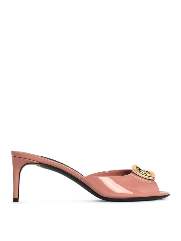 DOLCE & GABBANA: sandals - Pink Leather Sandals