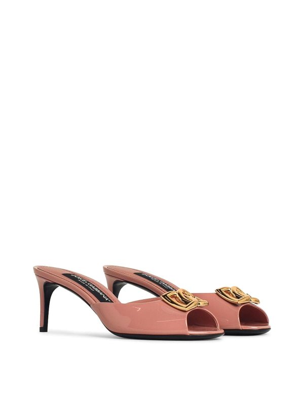 DOLCE & GABBANA: sandals online - Pink Leather Sandals
