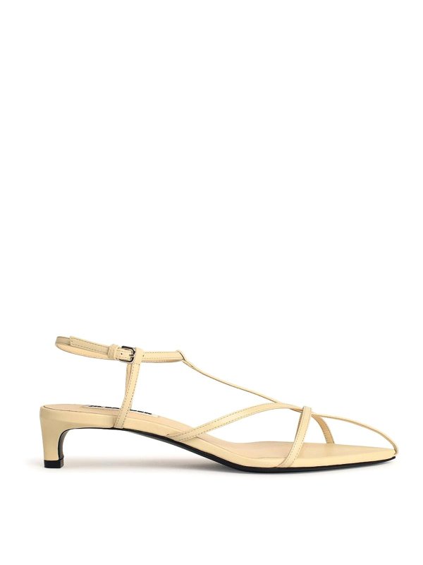 JIL SANDER: Sandalen - Sandalen - Weiß
