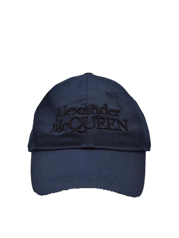 ALEXANDER MCQUEEN: hats & caps - Blue hat