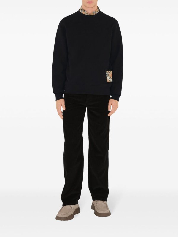 BURBERRY: Sweatshirts und Pullover online - Sweatshirt - Schwarz