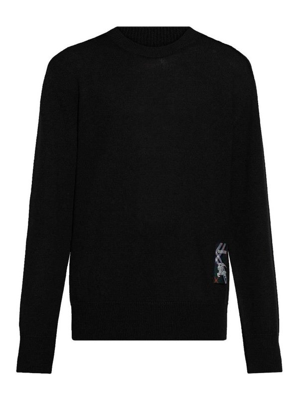 BURBERRY: Sudaderas y suéteres - Sudadera - Negro