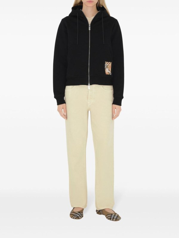 BURBERRY: U-Boot-Ausschnitt online - U-Boot-Pullover - Schwarz