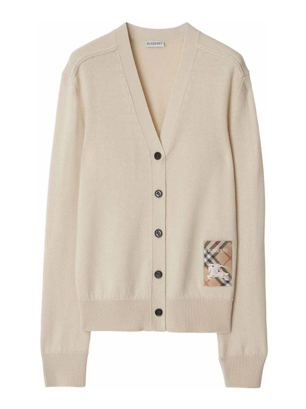BURBERRY: boat necks - Nutmeg pullover