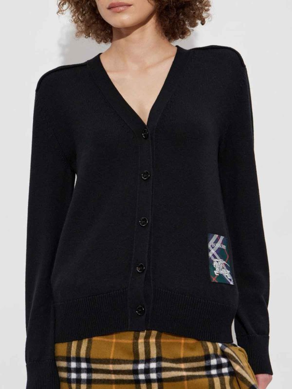 The Best Shops BURBERRY: cardigans - Black cardigan